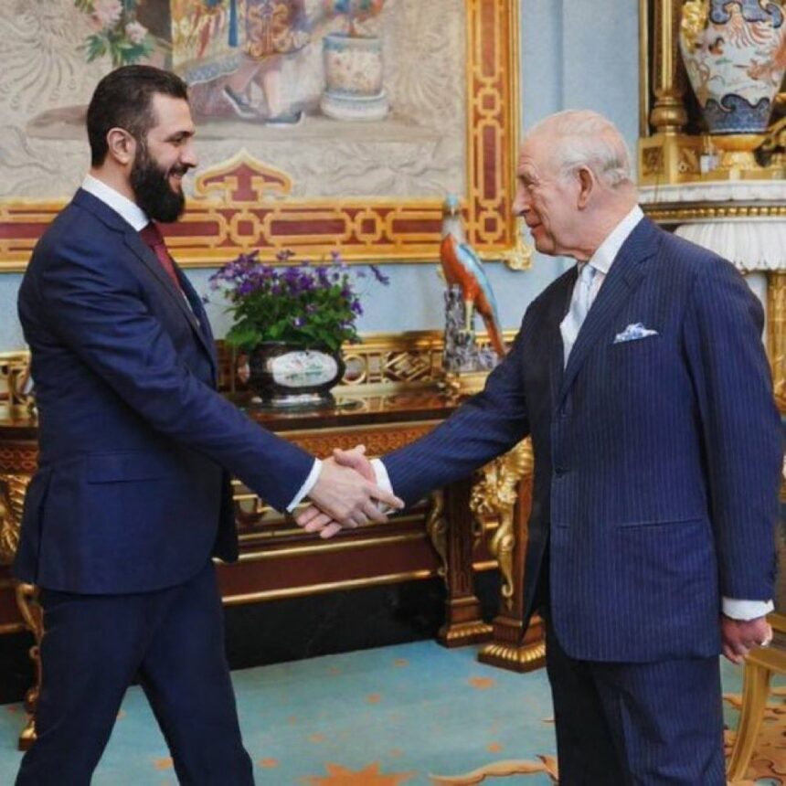 Ahmed Şara, Londra’da Kral Charles ile bir araya geldi